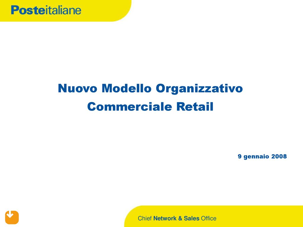 Nuovo Modello Organizzativo Commerciale Retail Ppt Scaricare